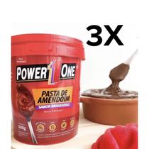 Power One Pasta De Amendoim 500G Brigadeiro C/3