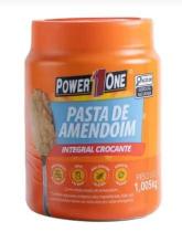 POWER ONE Pasta de Amendoim Integral Crocante 1,005kg - Sem Açúcar, Zero Lactose, Vegano e Nutritivo