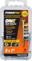 Power Pro Tornillos 8 x 5 cm de Acero Galvanizado Paquete de 20 Power Pro Tornillos 8 x 5 cm de Acero Galvanizado Paquete de 20