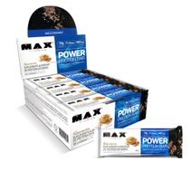 Power Protein Bar 41g Display Com 12 Unid Max Titanium Sabor Peanut Butter