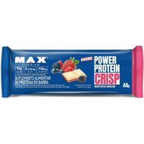 Power Protein Crisp Barra Frutas Vermelhas 44g Max Titanium 1 Unidade