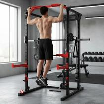 Power Rack Gaiola Multi Estação de Musculação Academia Podiumfit GM400