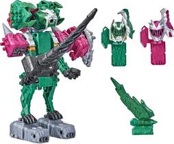 Power Rangers Dino Fury - Zords Ankylo Hammer Rosa e Tiger Claw Verde - Brinquedo Infantil (4+)