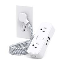 Power Strip Addtam Cruise Ship Travel 4 tomadas 3 portas USB