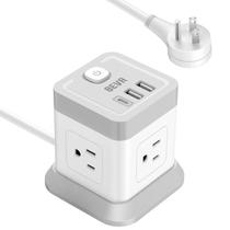 Power Strip BEVA Cube com 4 saídas e 3 portas USB, cabo de 1,5 m