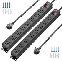 Power Strip CRST 8 Outlet Metal Heavy Duty com proteção contra sobretensão
