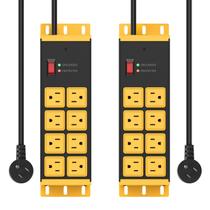 Power Strip HHSOET Heavy Duty 8 tomadas com protetor de sobretensão x2