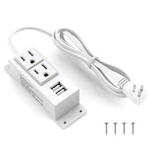 Power Strip Kungfuking com 2 tomadas AC e 2 portas USB