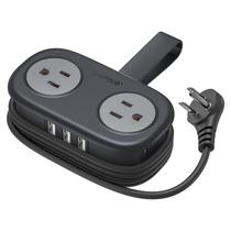 Power Strip ORICO, 4 saídas, 3 portas USB com cabo de 1,2 m - preto Power Strip ORICO, 4 saídas, 3 portas USB com cabo de 1,2 m - preto