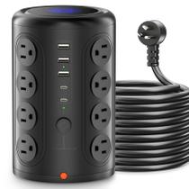 Power Strip Tower TenTrend 16 tomadas 5 portas USB 2 USB-C 1875W