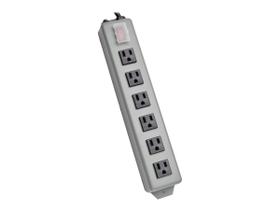 Power Strip Tripp Lite Waber de 6 tomadas, cabo de 6 pés, plugue 5-15P