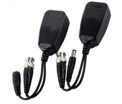 Power Video Balun Par Conector Alimentação Rj45 P/ Bnc