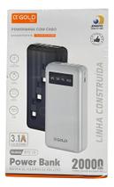 Powerbank 20000mah Carregador Portatil Compativel Iphone Android Gold Bte-30 cor Aleatório