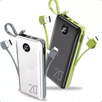 Powerbank 20000mah carregador portátil TipoC, Duas saídas, Lightning e TipoC.