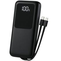 Powerbank com Tela de Porcentagem e Kit USB-C + Lightning Powerbank com Tela de Porcentagem e Kit USB-C + Lightning