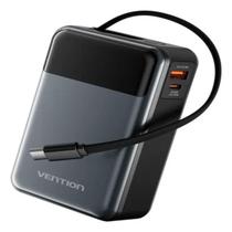 PowerBank Vention 10000mAh 22.5W USB-C Carregamento Rápido PowerBank Vention 10000mAh 22.5W USB-C Carregamento Rápido