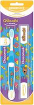 Powerdent Escova De Dentes Com Estojo Chocolix Cor Verde