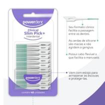 Powerdent Escova Interdental Slim Pick 40 Unid. + Estojo Higiene Bucal Fina