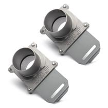 POWERTEC 70325-P2 Blast Gate de 6,4 cm, antientupimento, pacote com 2