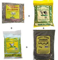 Poxim Subs + Adubo Curral + Humus Minhoca + Esterco Galinha ( 4 Produtos ) Poxim Subs + Adubo Curral + Humus Minhoca + Esterco Galinha ( 4 Produtos )
