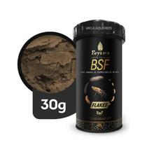 Poytara Bsf Flakes 30G Ração Peixe Proteína Larva De Mosca