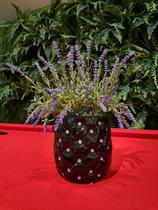 PP Arranjo de Lavanda com Vaso Preto