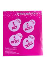 PP30 Kit com 4 mini estêncils 1 a 4 meses para confeitaria e artesanato. PP30 Kit com 4 mini estêncils 1 a 4 meses para confeitaria e artesanato.