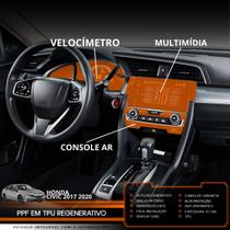 PPF Multimídia Velocímetro Console Ar Civic 2017 2020