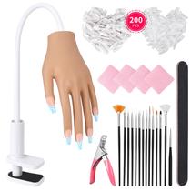 Practice Hand ALUROICE para unhas de acrílico com acessórios Practice Hand ALUROICE para unhas de acrílico com acessórios