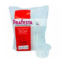 Prafesta Pote Red. 250ml com Tampa 24 Un - Prafesta