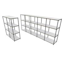 Praleira De Aço Reforçada Mini Porta Pallet 200x60x90 Estante Estoque Bandeja Branca Módulos Conjugados 2 + 5 Praleira De Aço Reforçada Mini Porta Pallet 200x60x90 Estante Estoque Bandeja Branca Módulos Conjugados 2 + 5