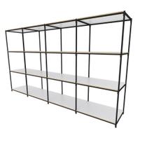 Praleira de aço reforçada mini porta pallet 200x60x90 estante estoque bandeja crua