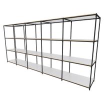 Praleira de aço reforçada mini porta pallet 200x60x90 estante estoque bandeja crua