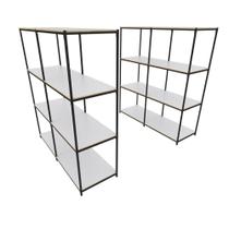 Praleira de aço reforçada mini porta pallet 200x60x90 estante estoque bandeja crua