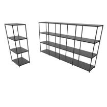 Praleira de aço reforçada mini porta pallet 200x60x90 estante estoque bandeja crua