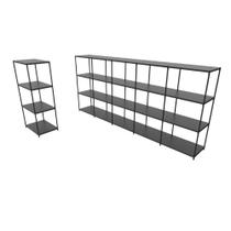 Praleira de aço reforçada mini porta pallet 200x60x90 estante estoque bandeja crua