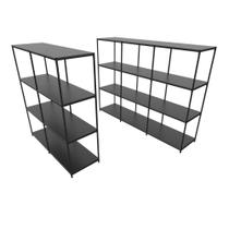 Praleira de aço reforçada mini porta pallet 200x60x90 estante estoque bandeja crua