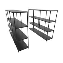 Praleira de aço reforçada mini porta pallet 200x60x90 estante estoque bandeja crua