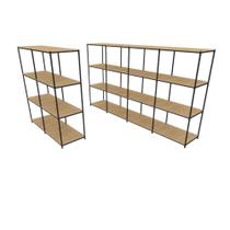 Praleira De Aço Reforçada Mini Porta Pallet 200x60x90 Estante Estoque Bandeja Crua Módulos Conjugados 2 + 4 Praleira De Aço Reforçada Mini Porta Pallet 200x60x90 Estante Estoque Bandeja Crua Módulos Conjugados 2 + 4