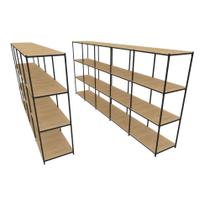 Praleira De Aço Reforçada Mini Porta Pallet 200x60x90 Estante Estoque Bandeja Crua Módulos Conjugados 4 + 5 Praleira De Aço Reforçada Mini Porta Pallet 200x60x90 Estante Estoque Bandeja Crua Módulos Conjugados 4 + 5