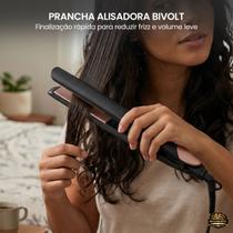 Prancha Alisadora Bivolt Profissional 230 Graus Ceramica Controle Temperatura Reduz Frizz