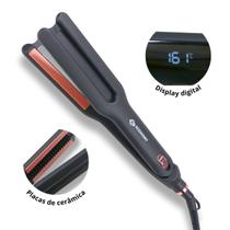 Prancha Alisadora Cerâmica 230C Display Digital LED Cabo 360 Aquecimento Rápido Bivolt