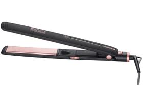 Prancha Alisadora Mondial P-27 Preto/Golden Rose 220ºC Bivolt