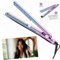 Prancha Alisadora Mondial P-JU-03 Cerâmica Titânio Tourmaline Nano Silver Bivolt 150C a 230C