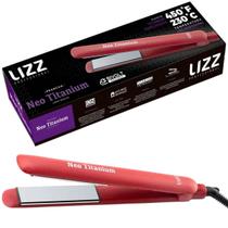 Prancha Alisadora Neo Titanium Vermelho 230ºC Lizz Professional