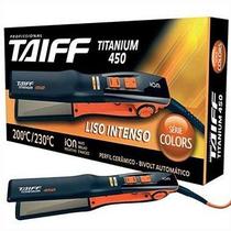 Prancha Alisadora Taiff Titanium 450 Colors Laranja Bivolt