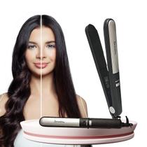 Prancha Chapinha Alisadora Cerâmica Profissional Cuidados Cabelo Bivolt