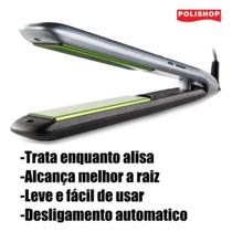 Prancha Chapinha Alisadora Profissional Cabo Giratorio Efeito Progresiva Bivolt Desliza Facil Verde