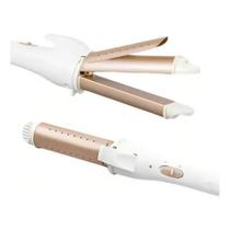 Prancha Chapinha E Modelador De Cachos Profissional 2 Em 1 Cor Dourado