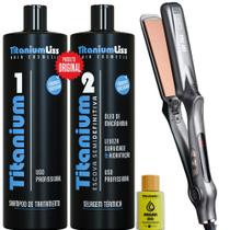 Prancha Chapinha Mq Pro 480f Bivolt + Definitiva Titanium Liss - Mq Profissional